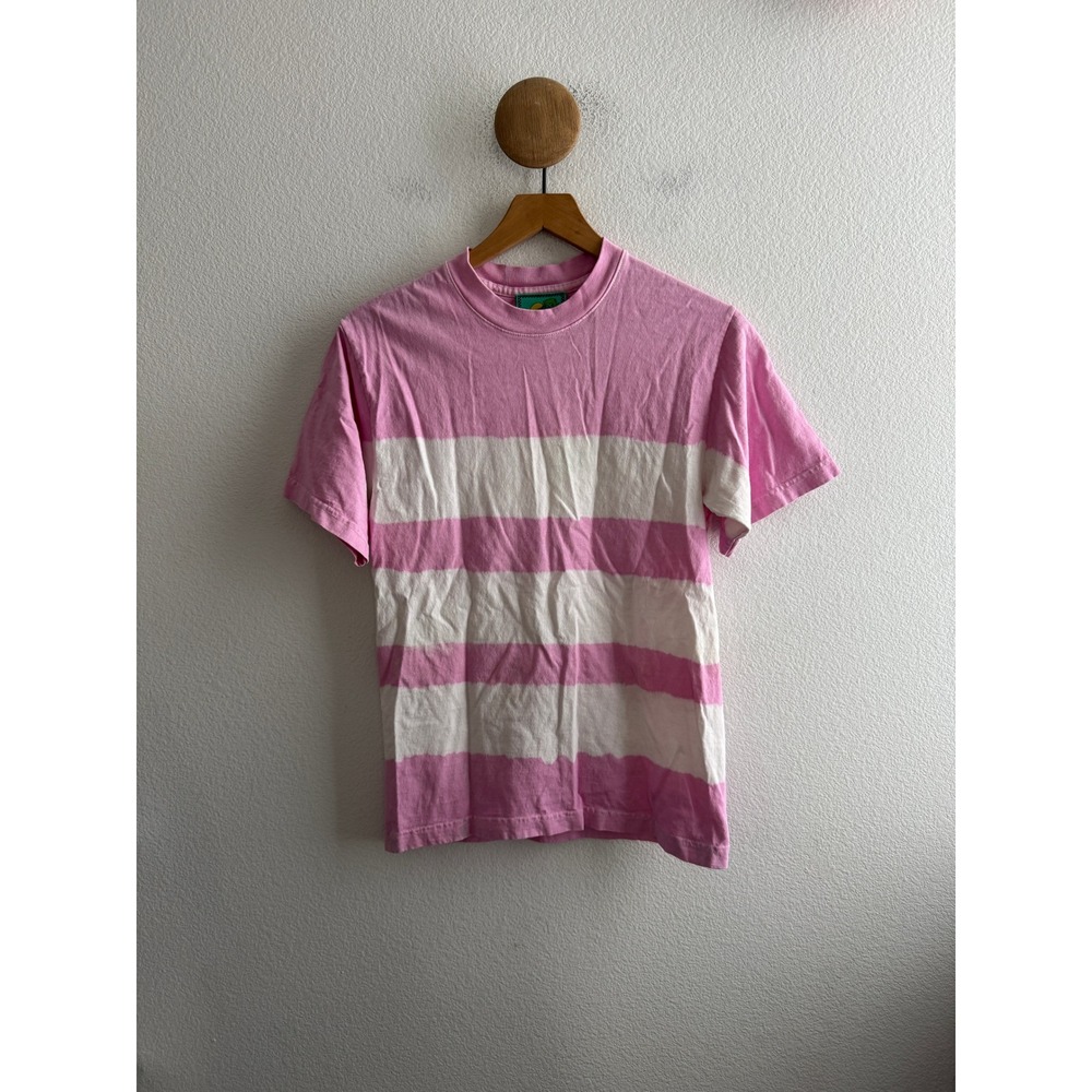 Meals Clothing Pink Tie Dye Striped Tshirt XS Made in USA